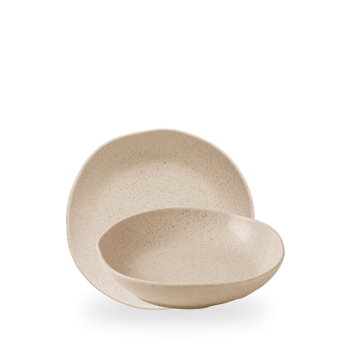 Churchill Stonecast Nutmeg Cream Natural Organic Deep Bowl 8 1/2" (Pack of 6)