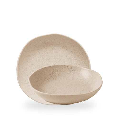 Churchill Stonecast Nutmeg Cream Natural Organic Deep Bowl 9 7/8" (Pack of 6)