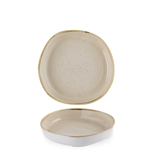 Churchill Stonecast Nutmeg Cream Organic Walled Bowl 7 7/8" (Pack of 6)