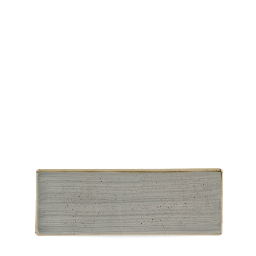 Churchill Stonecast Grey Oblong Plate 25x9cm (Pack of 6)