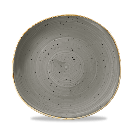 Churchill Stonecast Grey Round Trace Plate 26.4cm (Pack of 12)