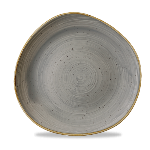 Churchill Stonecast Grey Round Trace Plate 28.6cm (Pack of 12)