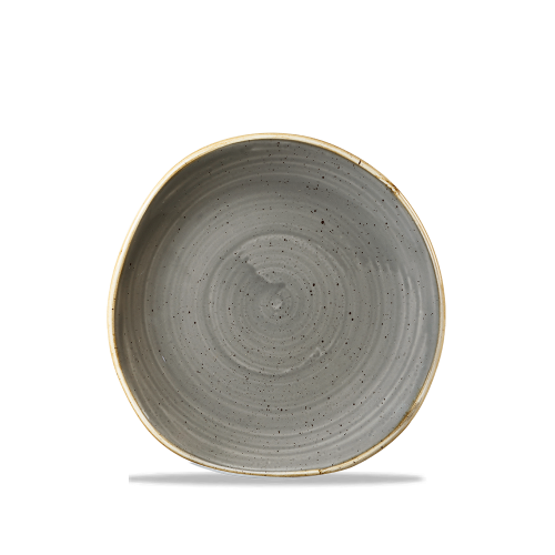 Churchill Stonecast Grey Round Trace Plate 18.6cm (Pack of 12)