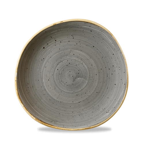 Churchill Stonecast Grey Round Trace Plate 21cm (Pack of 12)