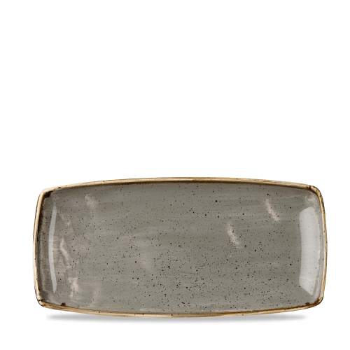 Churchill Stonecast Grey Oblong Plate 29.5cm (Pack of 12)