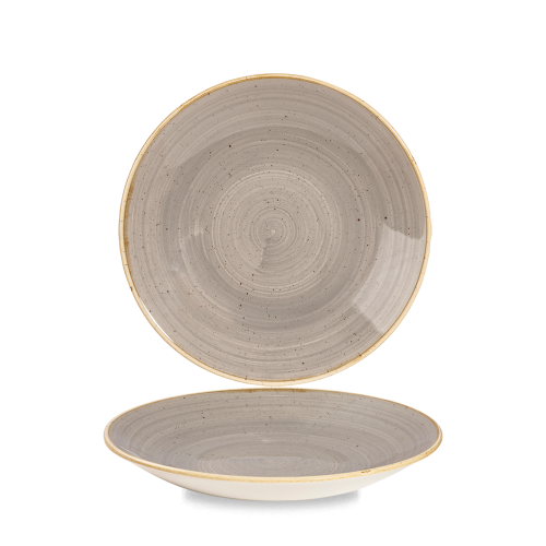Churchill Stonecast Grey Deep Coupe Plate 8 2/3" (Pack of 12)