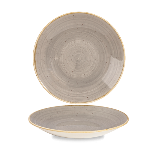 Churchill Stonecast Grey Deep Coupe Plate 9 2/5" (Pack of 12)