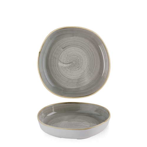 Churchill Stonecast Grey Organic Walled Bowl 7 7/8" (Pack of 6)