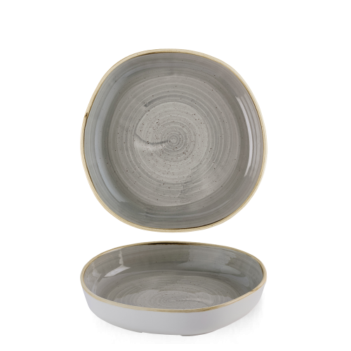 Churchill Stonecast Grey Organic Walled Bowl 9 1/4" (Pack of 6)