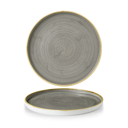 Churchill Stonecast Grey Walled Plate 10 2/8" (Pack of 6)