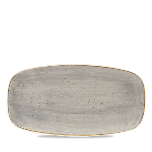 Churchill Stonecast Grey Chefs Oblong Plate 11 3/4x6" (Pack of 12)