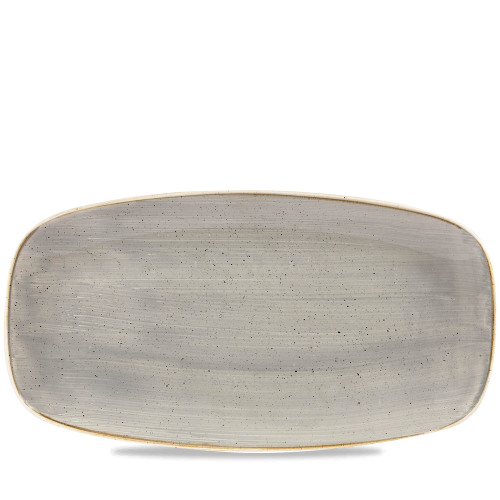 Churchill Stonecast Grey Chefs Oblong Plate 13 7/8x7 3/8" (Pack of 6)