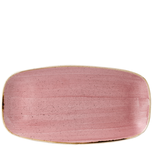 Churchill Stonecast Petal Pink Chefs Oblong Plate 13 7/8x7 3/8" (Pack of 6)