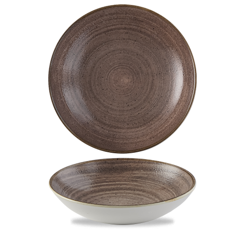 Churchill Stonecast Raw Brown Evolve Coupe Bowl 9.75" (Pack of 12)