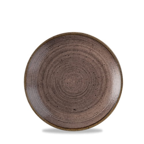 Churchill Stonecast Raw Brown Evolve Coupe Plate 6.5" (Pack of 12)