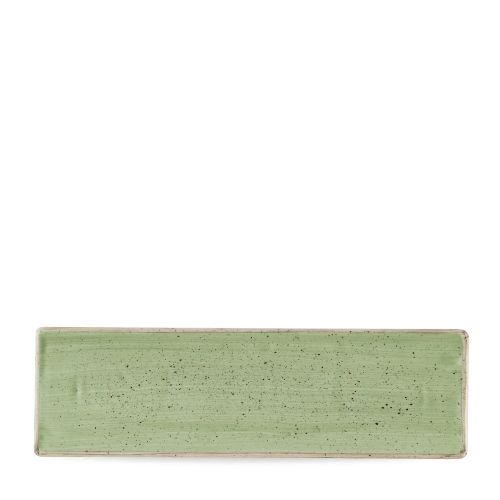 Churchill Stonecast Sage Green Oblong Plate 30x9cm (Pack of 6)