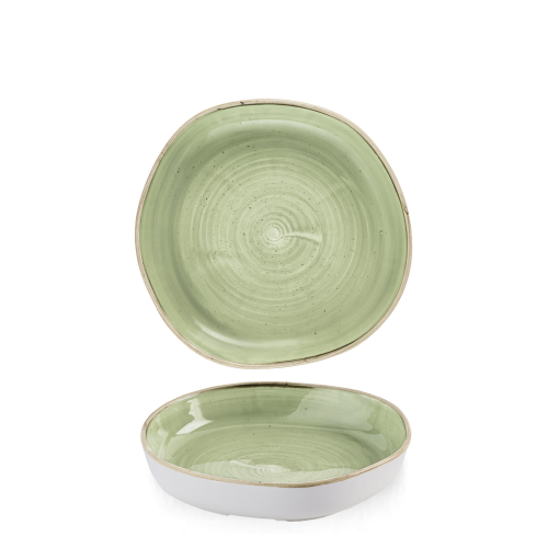 Churchill Stonecast Sage Green Organic Walled Bowl 7 7/8" (Pack of 6)