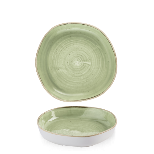 Churchill Stonecast Sage Green Organic Walled Bowl 9 1/4" (Pack of 6)