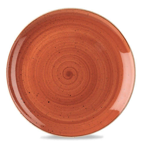 Churchill Stonecast Spiced Orange Coupe Evolve Plate (Pack of 6)
