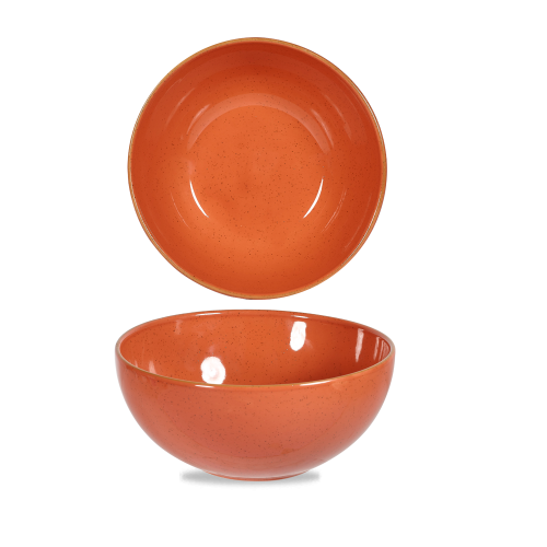 Churchill Stonecast Spiced Orange Noodle Bowl 102cl (Pack of 6)