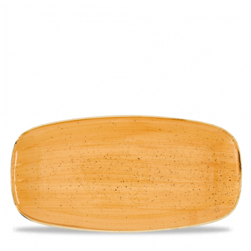 Churchill Stonecast Tangerine  Chefs Oblong Plate 11 3/4X6" (Pack of 12)