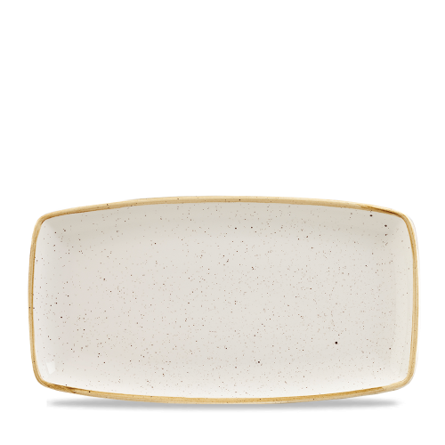 Churchill Stonecast Barley White Oblong Plate 34.5cm (Pack of 6)