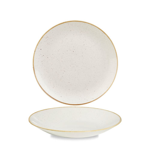Churchill Stonecast Barley White Deep Coupe Plate 8 2/3" (Pack of 12)