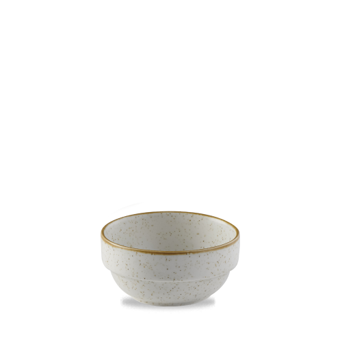 Churchill Stonecast Barley White Profile Stacking Bowl 12.6oz (Pack of 6)