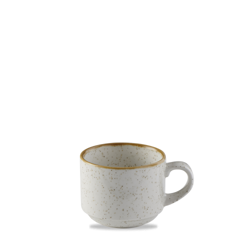 Churchill Stonecast Barley White Profile Stacking Cup 8oz (Pack of 12)