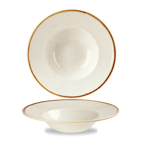 Churchill Stonecast Barley White Profile Wide Rim Bowl Med 23.88cm (Pack of 12)