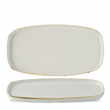 Churchill Stonecast Barley White Oblong Chefs Plates 11 5/8X5 7/8" (Pack of 6)