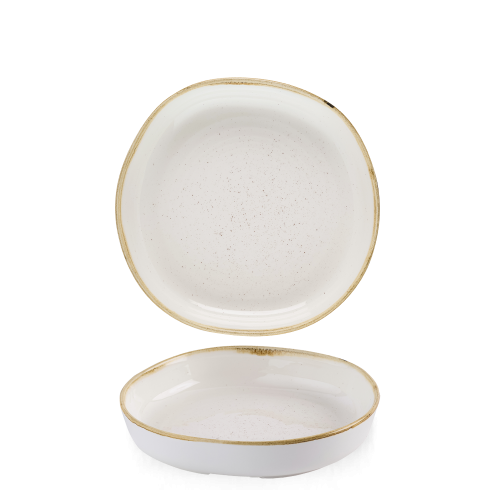 Churchill Stonecast Barley White Organic Walled Bowl 9 1/4"  (Pack of 6)