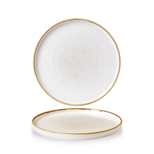 Churchill Stonecast Barley White Walled Plate 8.67" (Pack of 6)