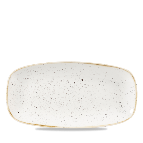 Churchill Stonecast Barley White Chefs Oblong Plate 10.6"x5" (Pack of 12)
