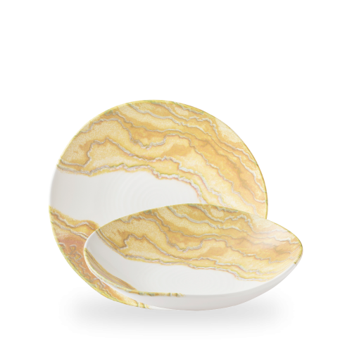 Churchill Tide Gold Natural Bowl 9 1/8" (Pack of 6)