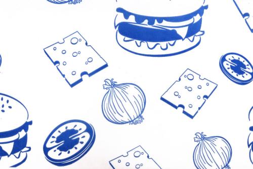 BURGER WRAPS BLUE/WHITE 250 x 320mm (1000)