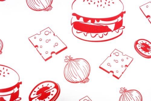 BURGER WRAPS RED/WHITE 250 x 320mm (1000)