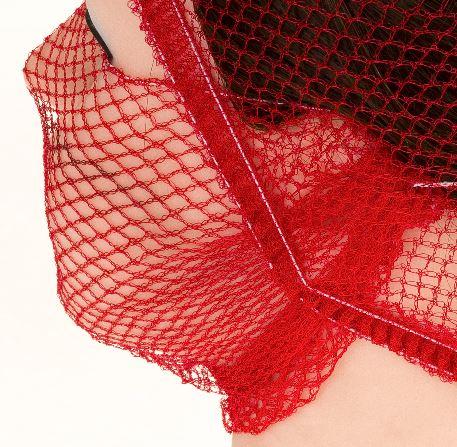 BEARD NET SNOODS RED METAL FREE (36)