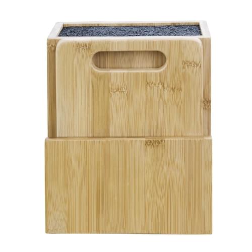 Vogue Wooden Universal Knife Block and Chopping Board