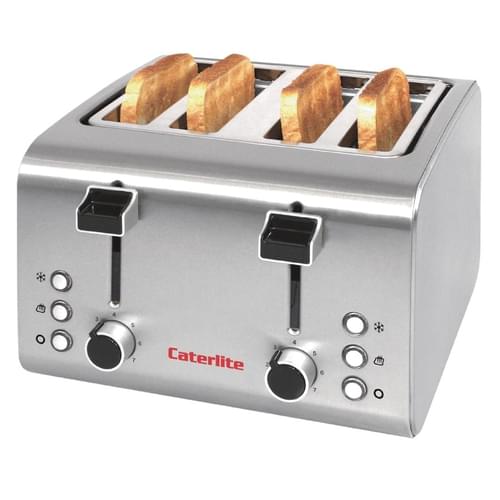 Caterlite 4 Slot Stainless Steel Toaster