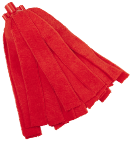 VIKAN MICROFIBRE MOP RED BUNDLE (3 MOPS + 1 HANDLE)