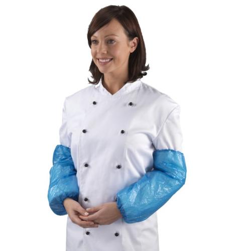 OVERSLEEVES POLYTHENE BLUE 40cm (100)