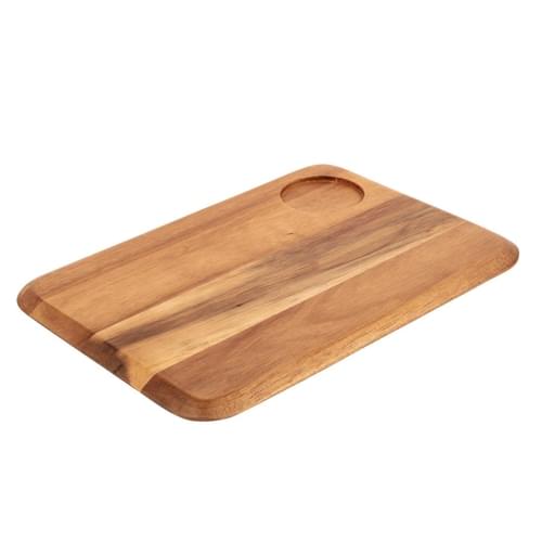 Rounded Acacia Wooden Serving Board