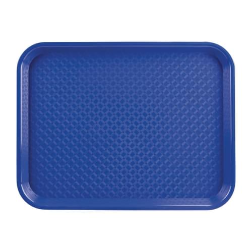 Olympia Kristallon Polypropylene Fast Food Tray Blue Small 345mm
