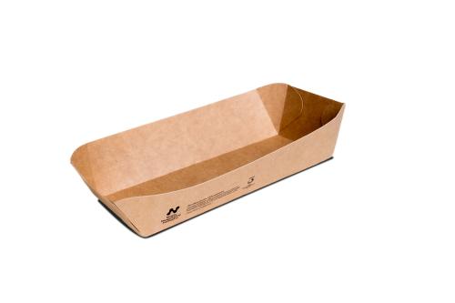 Notpla Curved Tray 10x6” Brown (340)