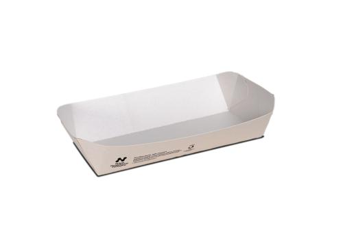 Notpla Curved Tray 10x6” White (340)