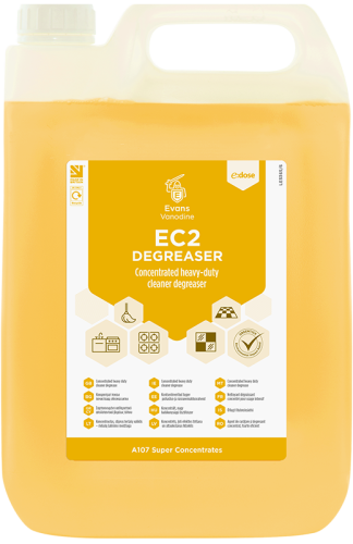 EVANS EC2 DEGREASER (E-DOSE) SUPER CONCENTRATE (2 x 5L)