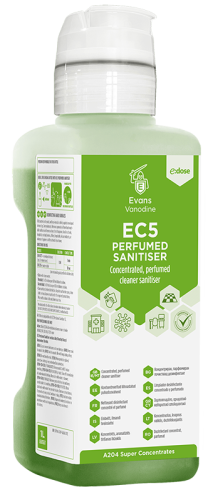 EVANS EC5 PERFUMED SANITISER (E-DOSE) SUPER CONCENTRATE SINGLE (1 x 1L)