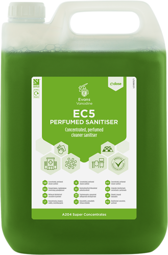 EVANS EC5 PERFUMED SANITISER (E-DOSE) SUPER CONCENTRATE (2 x 5L)