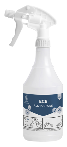 EVANS EC6 ALL PURPOSE (E-DOSE) YELLOW TRIGGER & 600ml SPRAY BOTTLE (1)